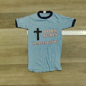 Vintage Christian dead stock ringer tee